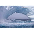 thumbnail image 2 of Paulson, Don 14x11 White Modern Wood Framed Museum Art Print Titled - South Georgia Island Waves splash under iceberg, 2 of 4