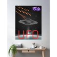 thumbnail image 2 of Ufo Poster Wall Art, Modern Wall Decor For Living Room Bedroom, 8x12 UNFRAMED, 2 of 3