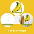 thumbnail image 6 of Banana Holder, Modern Banana Hanger Tree Stand with Stainless Steel Hook for Kitchen Countertop, Kitchen Accessories, Chrome Banana Stand, Silver, 6 of 6