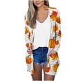 thumbnail image 2 of Puntoco Chaqueta tipo cárdigan con estampado floral y cuello redondo de manga larga para mujer Puntoco Puntoco-2624, 2 of 5