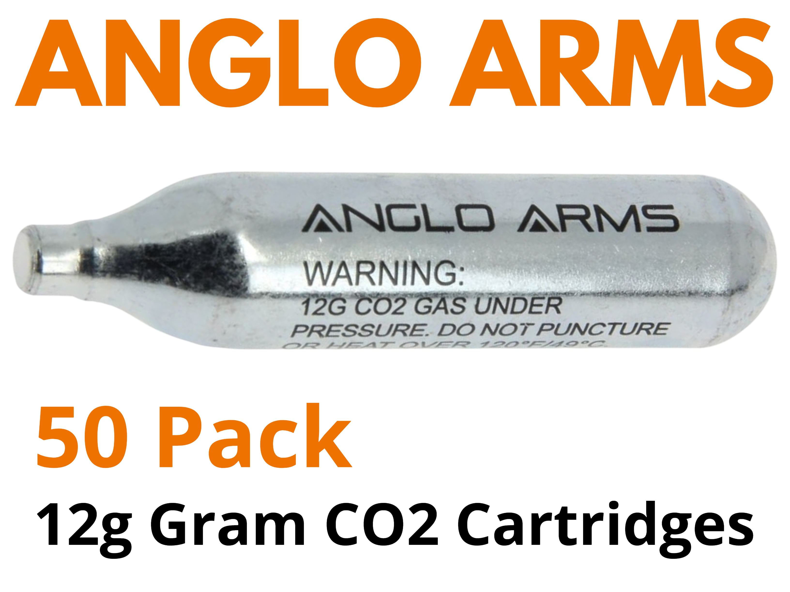 15 x Gaz CO2 Capsules Cartouche Cylindre Air Rifle Pistolet Anglo Arms 12 g 