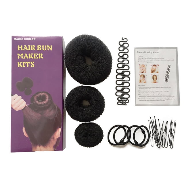 Bangcool Hair Bun Maker Set Creative Professional DIY Hair Styling Tool Hair Accessories