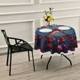 thumbnail image 2 of YAZAOO Round Tablecloth Roses Of Ferris Wheel Pattern Pattern Tableclothes, 2 of 8