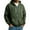 Army Green, variant on Men's Washed Distressed Full-Zip Hoodie, Spring Fall Casual Hooded Outerwear Jacket, Army Green, L