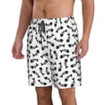 thumbnail image 2 of Sikiie Shorts de Plage pour Hommes à Imprimé Os de Poisson, Shorts à Séchage Rapide Haute Élasticité - avec Cordon et Poches Antidérapantes, Adaptés pour la Plage, le Sport, les Vacances-TG, 2 of 6