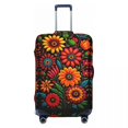 thumbnail image 1 of Fashion Mexican Flowers Luggage Cover Protector Dust Proof Travel Suitcase Covers, 1 of 1
