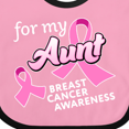 thumbnail image 4 of Inktastic For My Aunt Breast Cancer Awareness Boys or Girls Baby Bib, 4 of 4