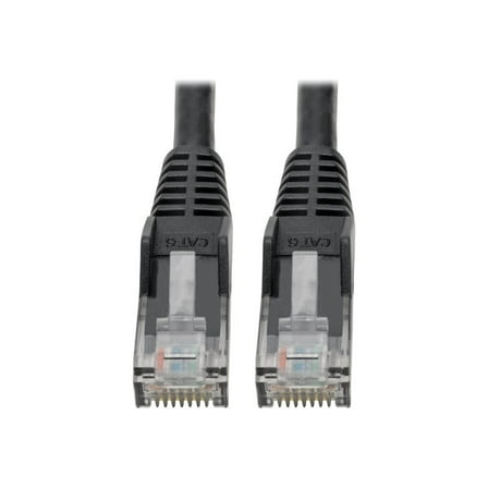 Tripp Lite Cat6 GbE Snagless Molded Patch Cable UTP Black RJ45 M/M 6in
