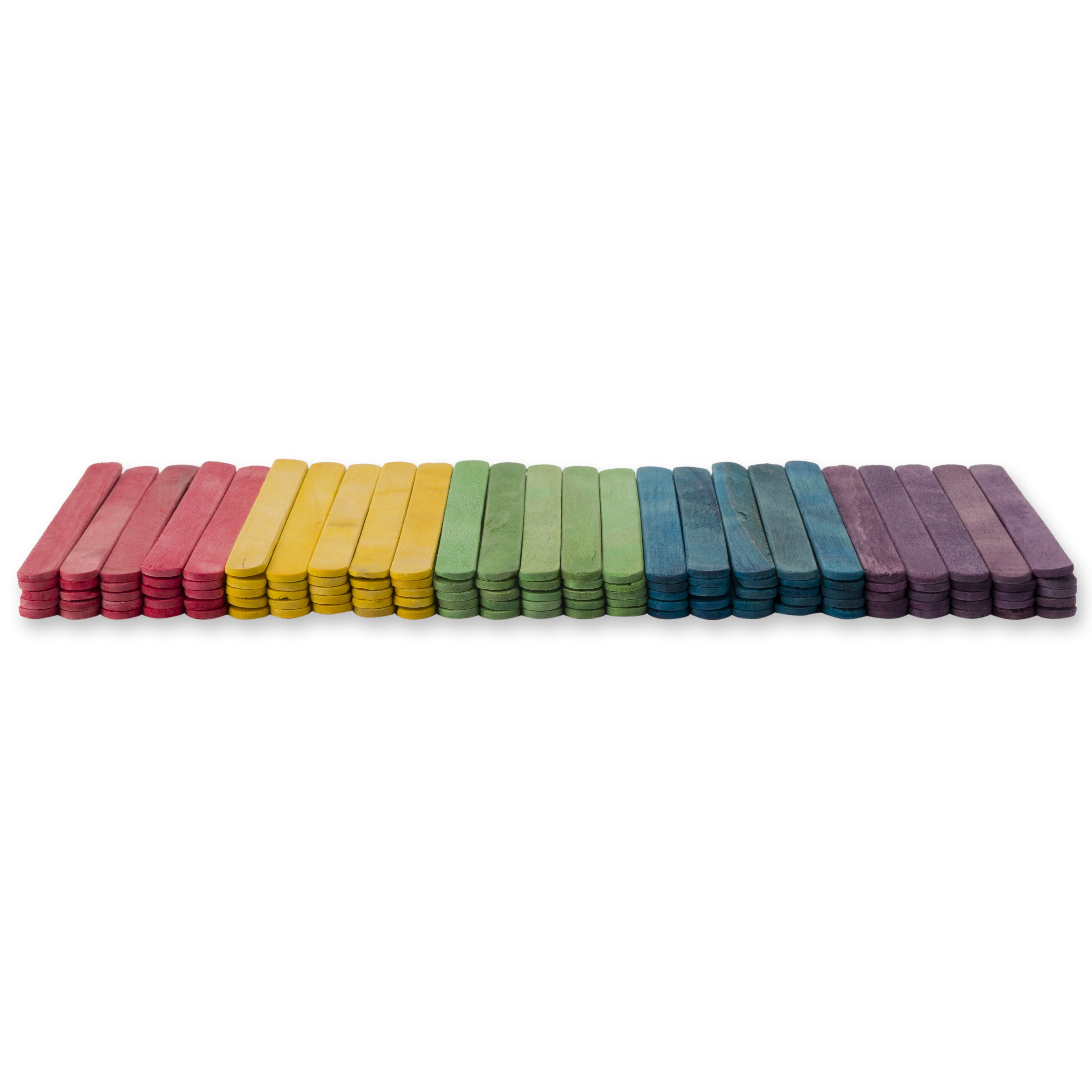 12 Packs: 125 ct. (1,500 total) Multicolor Wood Craft Sticks by Creatology