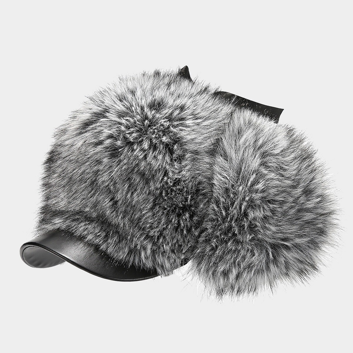 Winter Russian Trapper Hat Men Faux Fur Aviator Cap Warm Skiing Bomber Earflap
