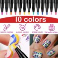 thumbnail image 3 of Bolígrafo de esmalte de uñas de 10 colores, 3 en 1 en un solo paso Labymos 1#-10#, 3 of 7