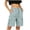 Light Blue, variant on Horkkom Cargo Shorts Women Elastic Waist Drawstring Hiking Shorts Outdoor Workout Travel Shorts with Pockets L