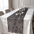 thumbnail image 4 of PoyoKee Lace Table Runner, Black Spiderweb Table Cloth, Sheer Mesh Tablecloth, Party Decorations for Kitchen and Dining, Home Decor, 71 x 12 inch, 4 of 7