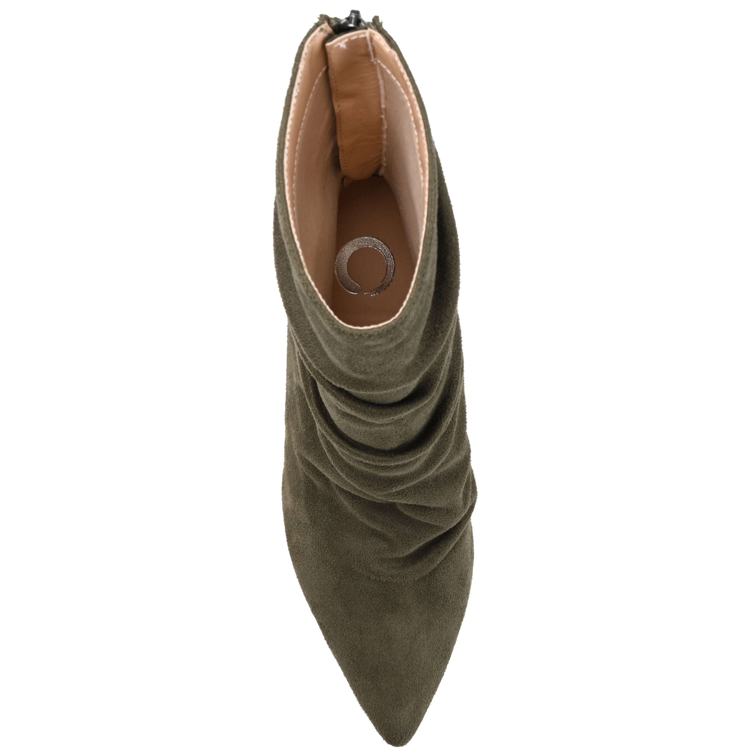 Journee Womens Markie Back Heel Zip Stiletto Booties, Widths Available