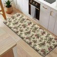 thumbnail image 5 of Beige Christmas Pine Cone Pattern Kitchen Rug Mat,Kitchen Runner Rugs Non Skid Washable,Decorative Kitchen Floor Mats for Kitchen,Sink,Laundry,17"x47.2", 5 of 7