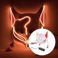 thumbnail image 3 of Máscara LED de Cosplay de Halloween Perfecl Naranja 28 × 17,5 cm, 3 of 8