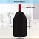 thumbnail image 2 of Bolsa aislada para botellas, Enfriador de botellas de vino de 15,5x22,5 cm, Enfriador de botellas de tela impermeable con gel refrigerante, Enfriador de vinos utilizado para vino, champán,, 2 of 5