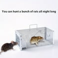 thumbnail image 5 of Xloro Metal Live Rodent Trap with One Way Door Humane Mouse Rat Cage for Pest Control Safe Catch and Release for Home Factory and Outdoor Areas (1Pc 12"x6"x5"), 5 of 9
