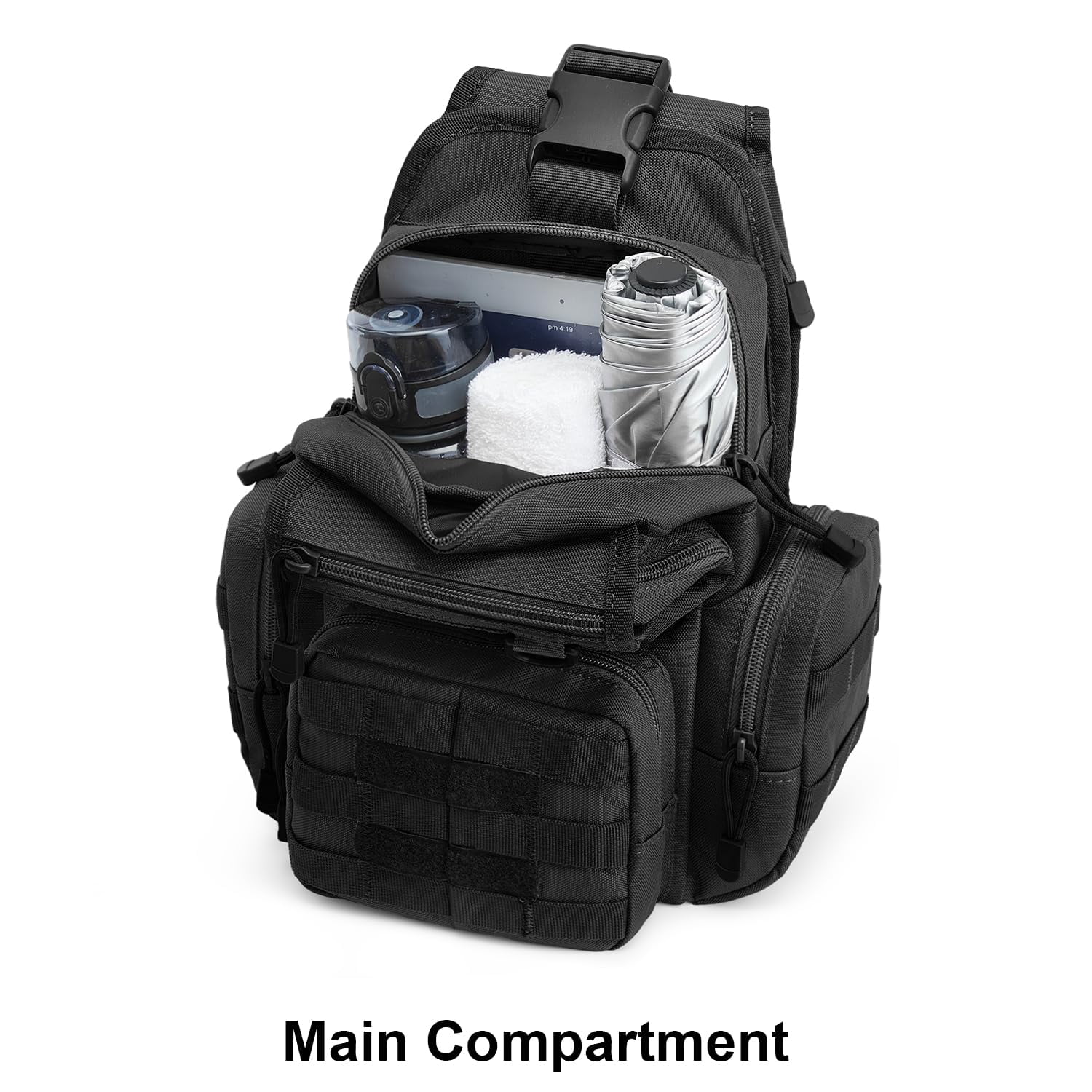G4Free Sling Bag Pack with Adjustable Holder Small Crossbody Shoulder Backpack for Men Women