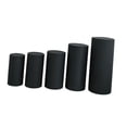 thumbnail image 3 of Tachiuwa 5 Pieces Cylinder Plinth Covers, Dessert Table Display Pillars Cover for Birthday, Party, Baby Shower Wedding Decoration Prop Black, 3 of 9