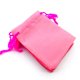 thumbnail image 4 of 50 bolsas de terciopelo Cateissary con cordón para boda color rosa, 4 of 6