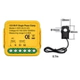 thumbnail image 3 of Graflsoa 80A Solar Current Clamp Meter with Tuya WiFi Control, 100-240V AC 50/60Hz Energy Monitor, Single Switch, Yellow PC Material, 2.4GHz Frequency, -10℃~55℃ Range, 3 of 6