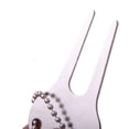 thumbnail image 4 of TAILTOSS 2Pcs Divot Turf Fork Alloy Keychain Bag Decoration for Golf Course 7 x 3.5cm, 4 of 5