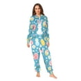 thumbnail image 2 of FORMRS Onesies Pajama for Adults Unisex Hoodie Winter Jumpsuit One Piece Sleepwear, Sizes S-2XL, Blue Easter Bunny, 2 of 7