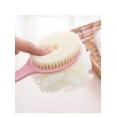 thumbnail image 2 of Loofah Back Scrubber Long Handle Shower Body Brush with Soft Mesh Sponge for Women Skin Exfoliating Bath (Pink), 2 of 5