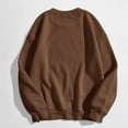 thumbnail image 2 of Vedolay Womens Sweatshirt Women's 2023 Puff Long Sleeve Sweatshirts Crewneck Loose Tunic 2023 Pullover Tops,Brown L, 2 of 5