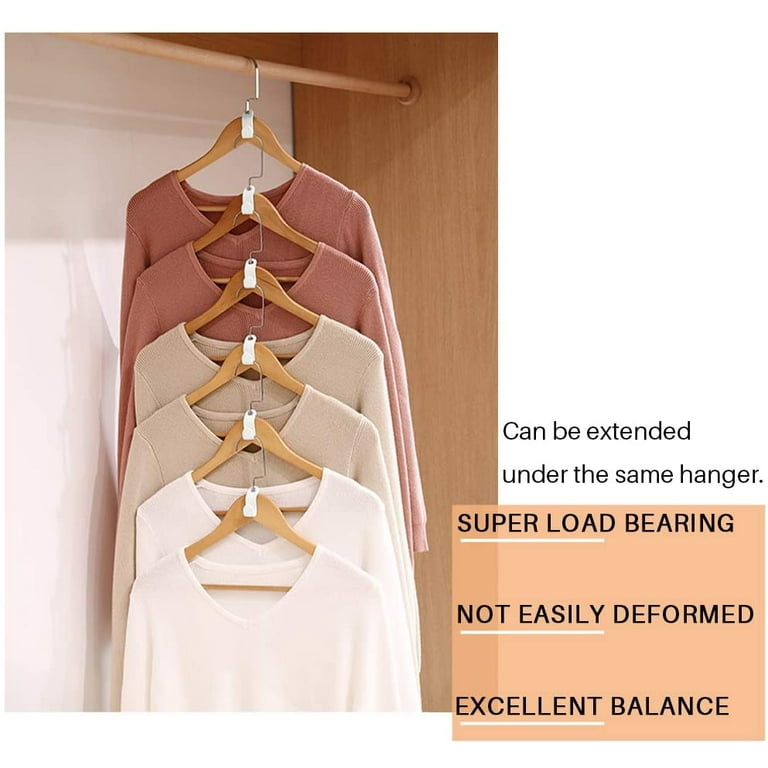 LNKOO Clothes Hanger Connector Hooks, Outfit Hangers, Velvet Hanger  Cascading Hooks, Hanger Extender Clips, Velvet Huggable Hangers Accessory,  Heavy
