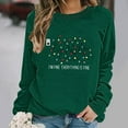 thumbnail image 5 of Merry Christmas Oversized Sweater for Women Pullover Sweatshirt Holiday 2025 Xmas Ugly Sweaters Top with No Hood, 5 of 6