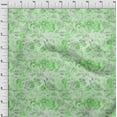 thumbnail image 4 of oneOone Cotton Jersey Light Green Fabric Abstract Floral Quilting Supplies Print Sewing Fabric By The Yard 58 Inch Wide, 4 of 5