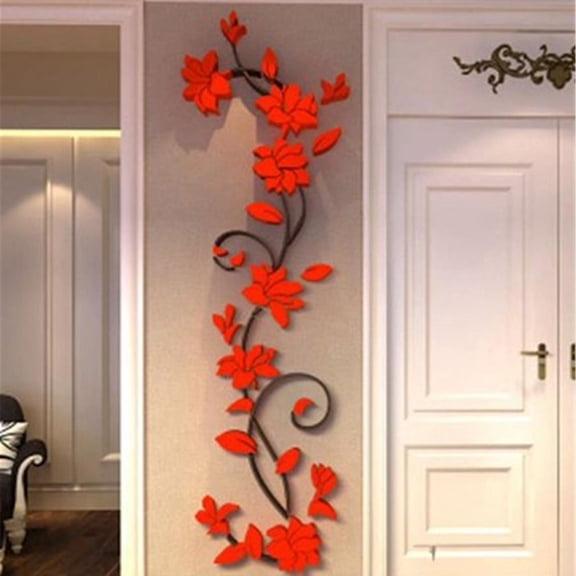Clearance Wall stickers under $5,Stickers DIY Crystal 3D Home Room Bedroom Background TV Wall Living Acrylic Home Decor
