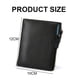 thumbnail image 2 of Cartera para hombre Slim Fit Cartera minimalista de cuero para hombre Bolsillo frontal Doble pliegue Libro de viaje MFZFUKR BST3061091-2, 2 of 5
