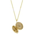 thumbnail image 3 of 1928 Jewelry Oval Flower Faux Pearl Locket Necklace with Gold Dipped Chain, 30 in (Women's), 3 of 3