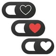 thumbnail image 3 of KAKOWELY 3PCS Heart Pattern Camera Cover Slide Blocker Tablet Camera Protection Cover,0.73X"X0.35"X0.04", 3 of 5