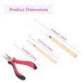 thumbnail image 2 of Micro Links Hair Extensions Tools Kit, 200 Pieces Silicone Lined Micro Rings Bead, Plier, Hair Pulling Hooks and Beads Device for Professional Hair Styling Tools Accessory (Beige), 2 of 7