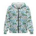 thumbnail image 4 of FOR U DESIGNS Sea Turtle Zip Up Hoodie Women Oversized Cardigan Hoodies Size XS Lightweight Hooded Sweatshirt Zipper Front Women Activewear Tops Long Sleeve Sportswear, 4 of 7