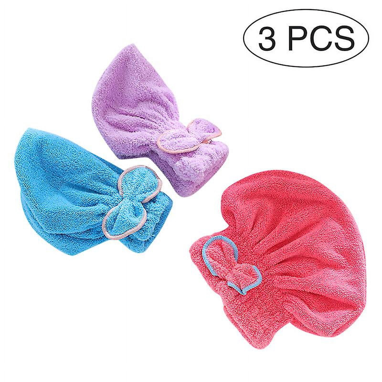 3pcs Dry Hair Hat Cap