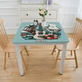 thumbnail image 3 of BANET Tablecloth, Soft Colored Poster Design Musical Instrument and , Rectangular Table Cover for Dining Room Kitchen Decor, 3 of 7