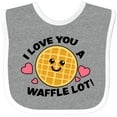 thumbnail image 3 of Inktastic I Love You a Waffle Lot with Cute Happy Waffle Boys or Girls Baby Bib, 3 of 4