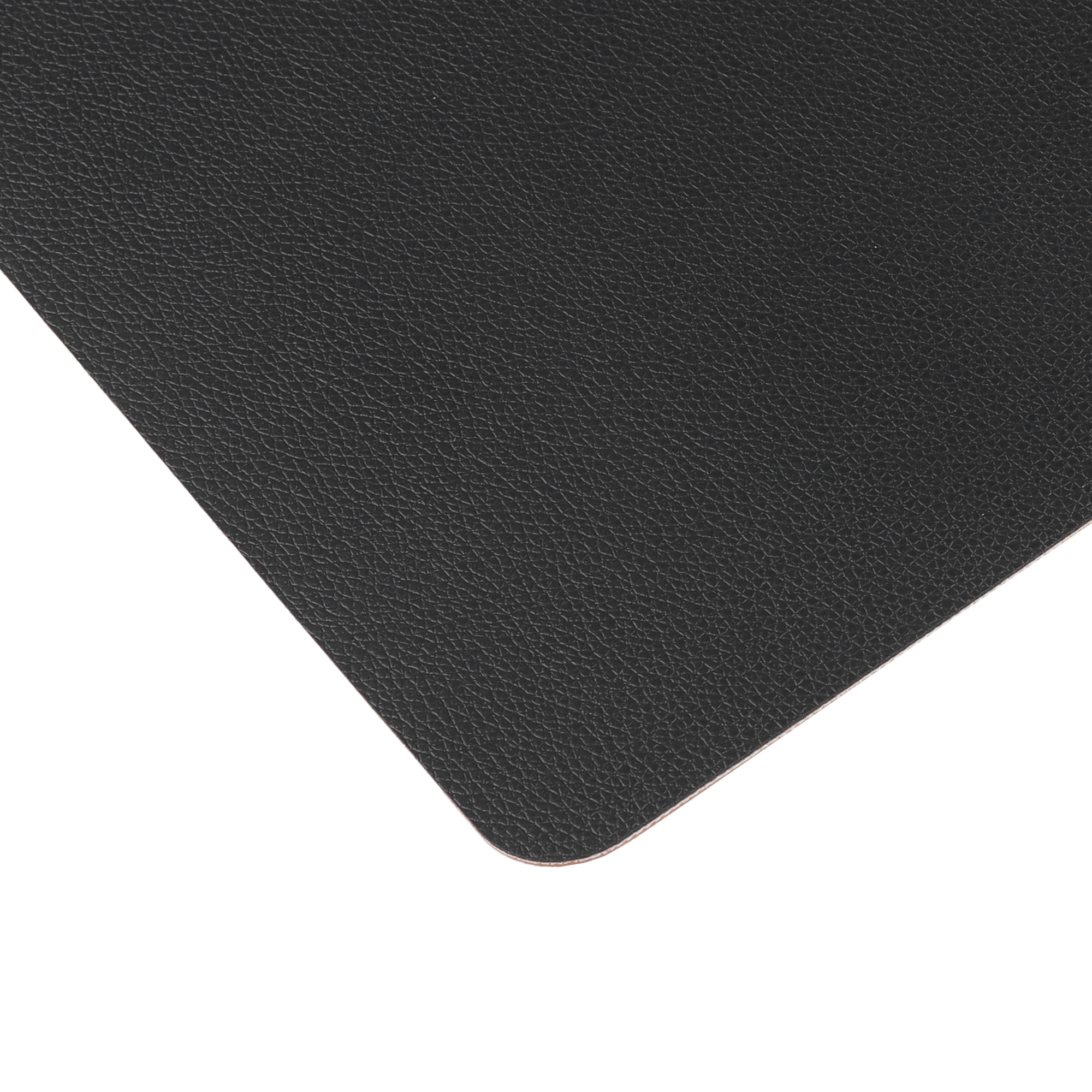 Unique Bargains Placemats Set of 2, Faux Leather Easy to Clean Table Mats Place Mats Brown Black 17x12 inch