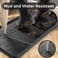 thumbnail image 3 of Durable Rubber Boot Tray and Shoe Mat for Entryway - Heavy Duty Waterproof Shoe Tray Organizer, Non Slip Boot Trays for Front Door, Entryway Muddy Shoes Storage, 16x27.5 Inches, 3 of 4