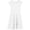 White, variant on Little Girls Dresses Solid Color Round Neck Puff Sleeve Kids Party Outfit Girls Beach Dress Size 8-9T