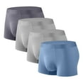 thumbnail image 1 of Plebaso Underwear Boxers for Men Comfortable Stretch Boxer Soft Briefs Breathable Men's 4 Pack Underpants, 1 of 2