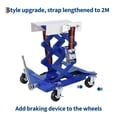 thumbnail image 3 of Ataucjin 450 LBS Capacity Low Profile Transmission Jack with Safety Straps, 7-23 in Lift Range, Heavy Duty Auto Repair Lifting Jack with 4 Wheels for for Smaller Vehicles, 3 of 7