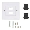 thumbnail image 1 of Video Wall Plate Outlet, Household Easy To Install Wide Compatible 2 Port HD Multimedia Interface Extension Coupler  For Projector For Home Theater, 1 of 8