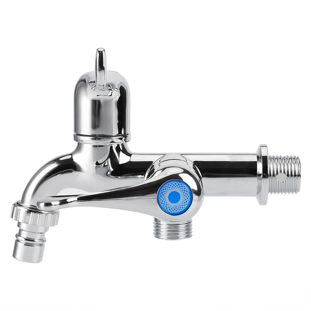 Qiilu Water Tap,ABS Plastic Washing Machine Faucet Sink Basin Water Tap