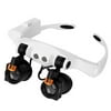 FONTA Multi-Power Double LED Lights Magnifier Eye Glasses Jewelery Repair Loupe